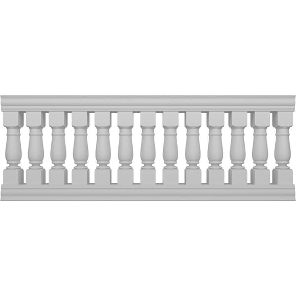 Ekena Millwork Fiberthane Oxford Balustrade Railing Kit, Style N (7 5/8" On-Center Spacing to Pass 4" Sphere Code) BALK38X096OXN - main
